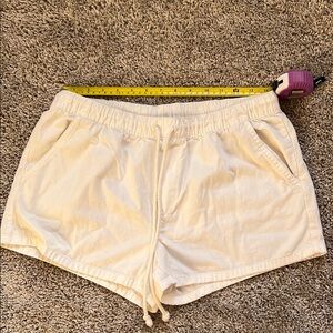 Women's White Casual Shorts